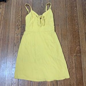Yellow summer dress very good quality